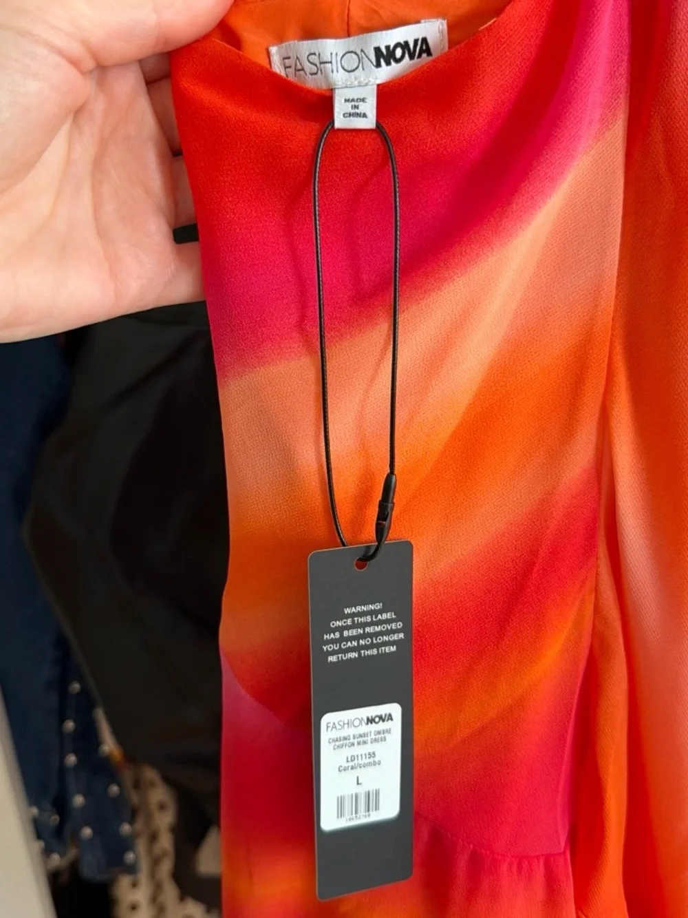 Fashion Nova | Sunset Halter Mini Wrap Dress